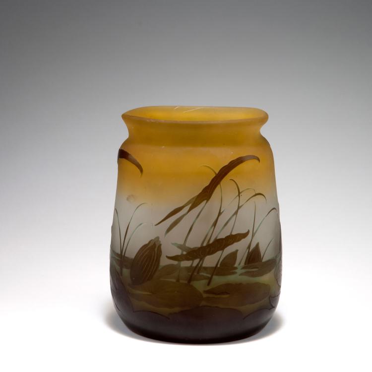 Bild 1 zu Objekt, 'N&eacute;nuphars et sagittaire' vase, 1906-14, Gall&eacute;, Emile, Nancy, 123 339