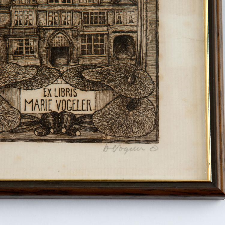 Bild 1 zu Objekt, Ex Libris Marie Vogeler, 1903, Heinrich Vogeler, 123 881