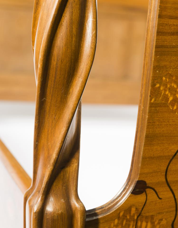 Bild 2 zu Objekt, 'Glycines, cl&eacute;matites, pavots et papillons' bed, 1900, Majorelle, Louis, Nancy, 124A 2