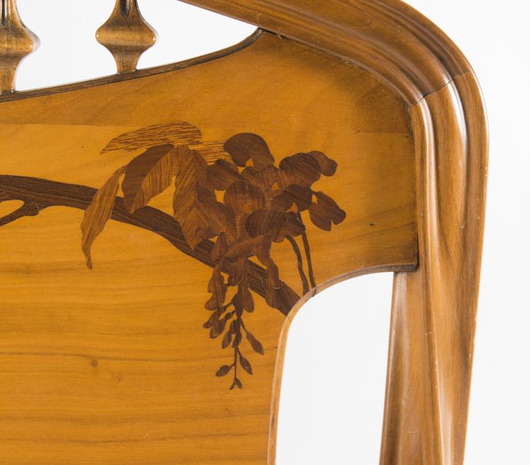 Bild 5 zu Objekt, 'Glycines, cl&eacute;matites, pavots et papillons' bed, 1900, Majorelle, Louis, Nancy, 124A 2