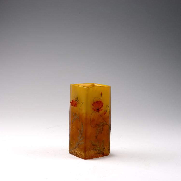 Bild 1 zu Objekt, 'Cocquelicot' vase, 1900, Daum Fr&egrave;res, Nancy, 123 181