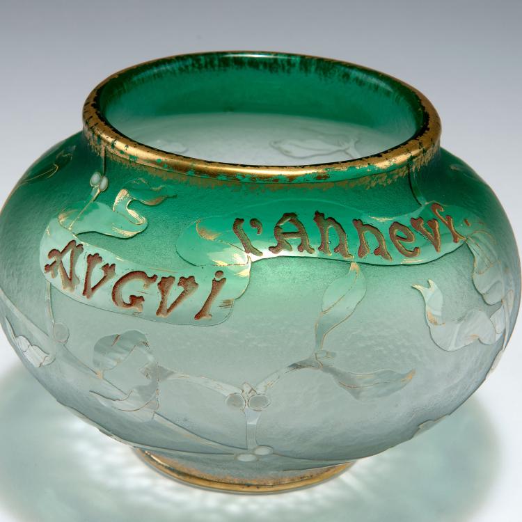 Bild 2 zu Objekt, 'Au gui l'an neuf' vase, 1897, Daum Fr&egrave;res, Nancy, 123 172