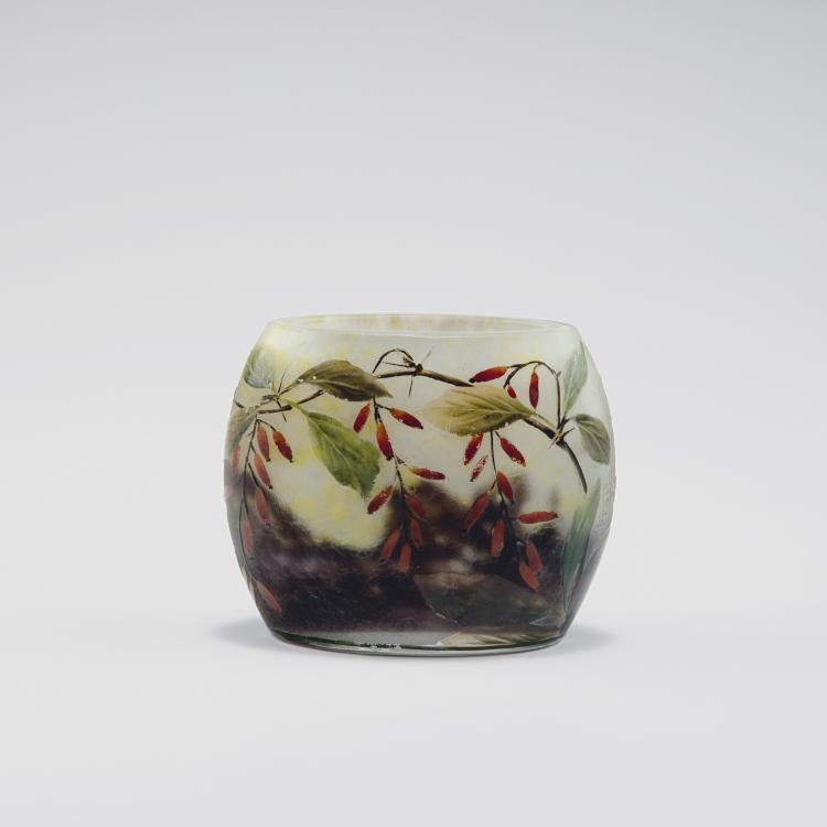 Hauptbild zu Objekt, 'Epine vinette' vase, c1905, Daum Fr&egrave;res, Nancy, 123 204