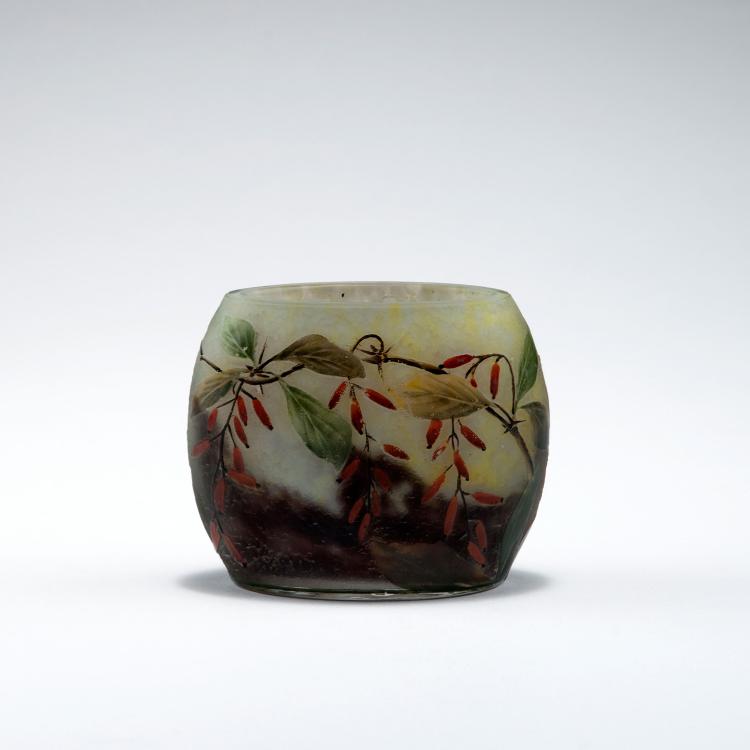 Bild 1 zu Objekt, 'Epine vinette' vase, c1905, Daum Fr&egrave;res, Nancy, 123 204