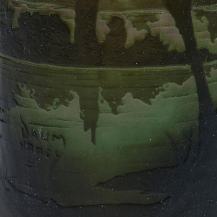 Bild 2 zu Objekt, 'Paysage lacustre' vase, 1910-15, Daum Fr&egrave;res, Nancy, 123 225