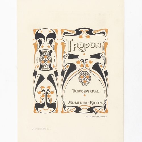 'Tropon', aus L'Art Décoratif No. 1, 1897 