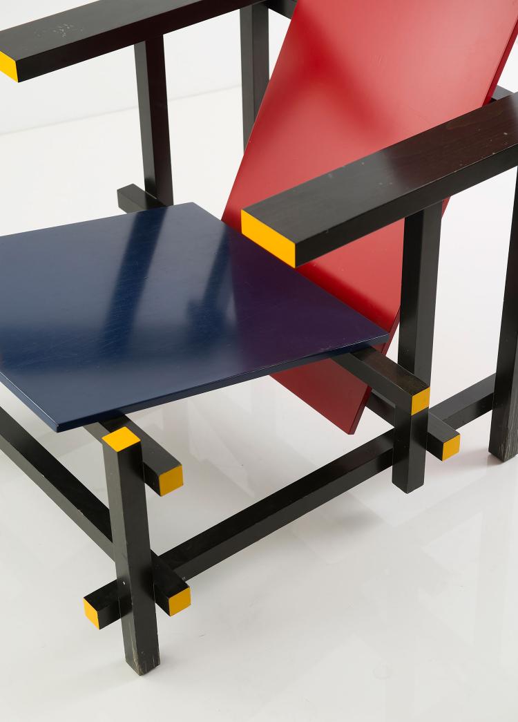 Bild 5 zu Objekt, Armlehnsessel 'Rot-Blau', 1918, Gerrit Rietveld, Cassina, Mailand, 125B 134