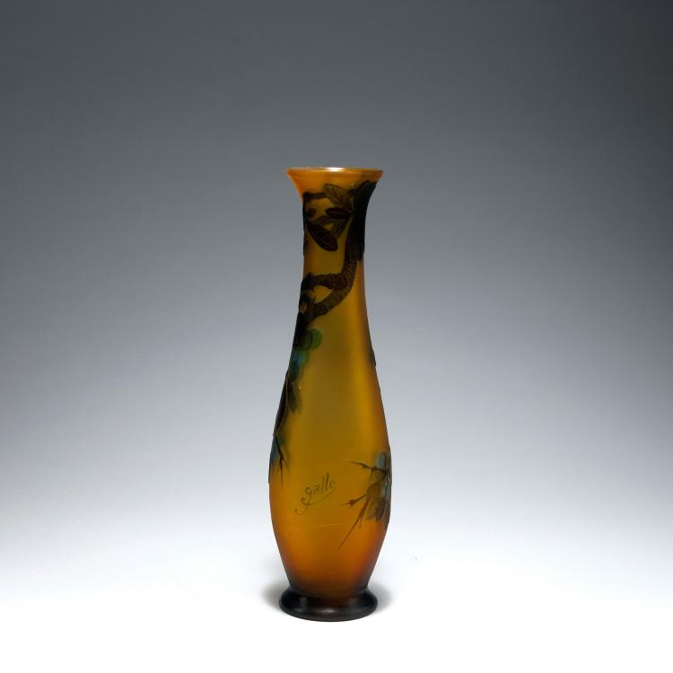 Bild 1 zu Objekt, 'Prunelles' vase, 1920s, Gall&eacute;, Emile, Nancy, 123 360