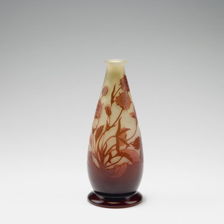Hauptbild zu Objekt, 'Fleurs de pr&eacute;s' vase, 1920s, Gall&eacute;, Emile, Nancy, 123 362