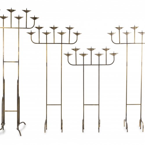 Four standard candelabrums, 1950/60s 