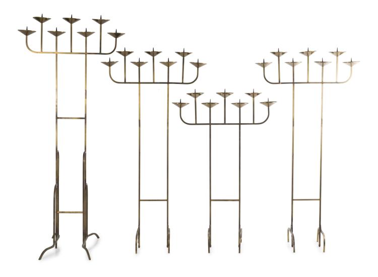 Hauptbild zu Objekt, Four standard candelabrums, 1950/60s , Deutschland, 125B 282
