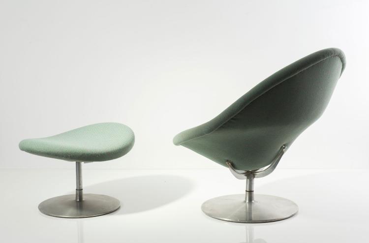 Bild 1 zu Objekt, 'Globeo' - 'F 422' easy chair and ottoman, 1959, Pierre Paulin, Artifort, Maastricht; Wagemans & Van Tuinen, 125A 81