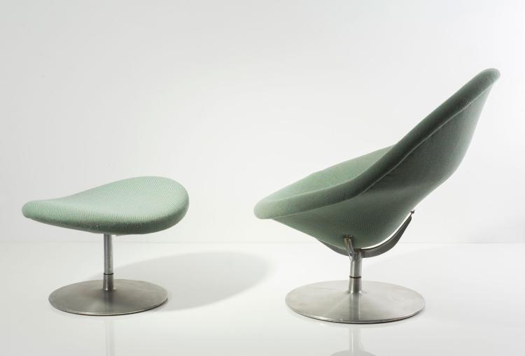 Bild 2 zu Objekt, 'Globeo' - 'F 422' easy chair and ottoman, 1959, Pierre Paulin, Artifort, Maastricht; Wagemans & Van Tuinen, 125A 81