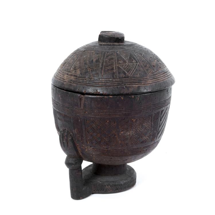 Hauptbild zu Objekt, Deckelgef&auml;&szlig;, Demokratische Republik Kongo, 130B 374