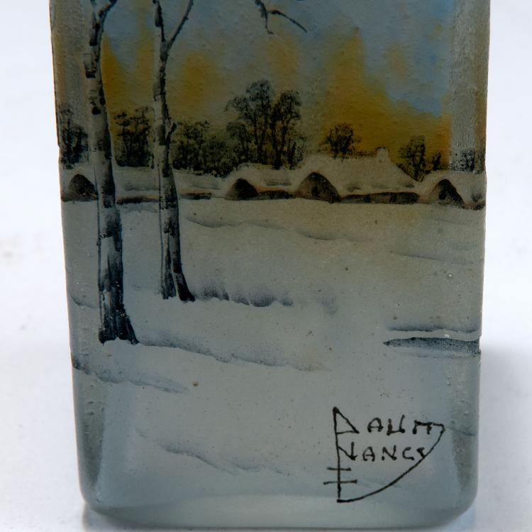 Bild 2 zu Objekt, 'Paysage d'hiver' vase, c1910, Daum Fr&egrave;res, Nancy, 123 251