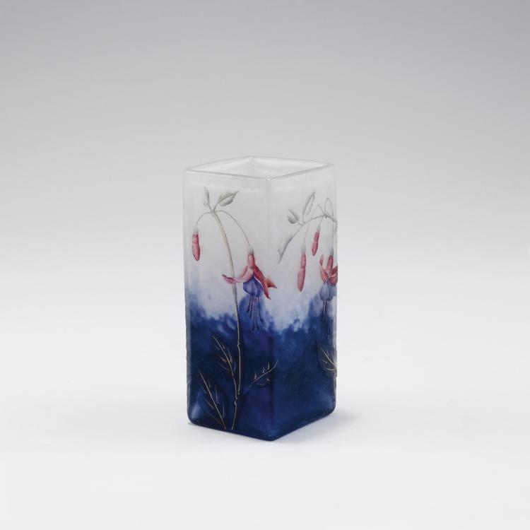 Hauptbild zu Objekt, 'Fuchsias' vase, 1905-10, Daum Fr&egrave;res, Nancy, 123 198
