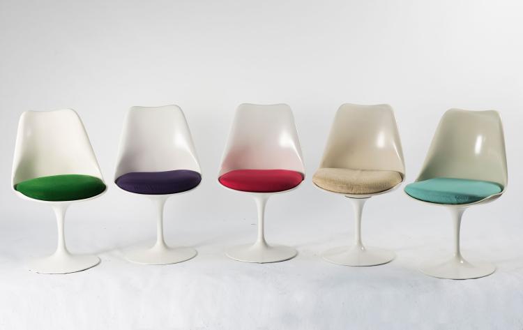 Bild 1 zu Objekt, Five '151' chairs, 1956, Eero Saarinen, Knoll International, New York, 125A 115