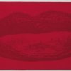 'Visiona 0' - Dekostoff 'Lippen' auf Holzrahmen aus der Kollektion 'Anatomical Designs', 1968