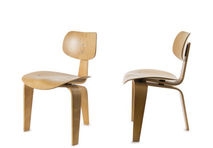 Hauptbild zu Objekt, Two 'SE 42' chairs, 1949/50, Egon Eiermann, Wilde & Spieth, Esslingen, 125B 272