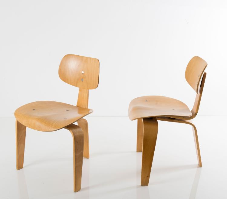 Bild 1 zu Objekt, Two 'SE 42' chairs, 1949/50, Egon Eiermann, Wilde & Spieth, Esslingen, 125B 272