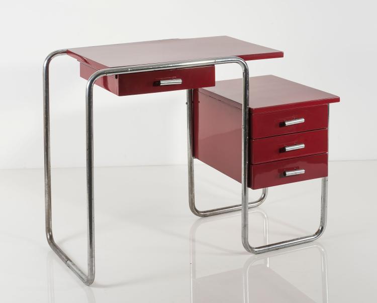 Bild 3 zu Objekt, Schreibmaschinentisch 'B 91', um 1935, Marcel Breuer, Thonet, Frankenberg, 125B 152