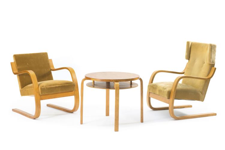 Hauptbild zu Objekt, Hochlehner-Sessel '401', 1933, Alvar Aalto, Artek, Helsinki, 125B 170