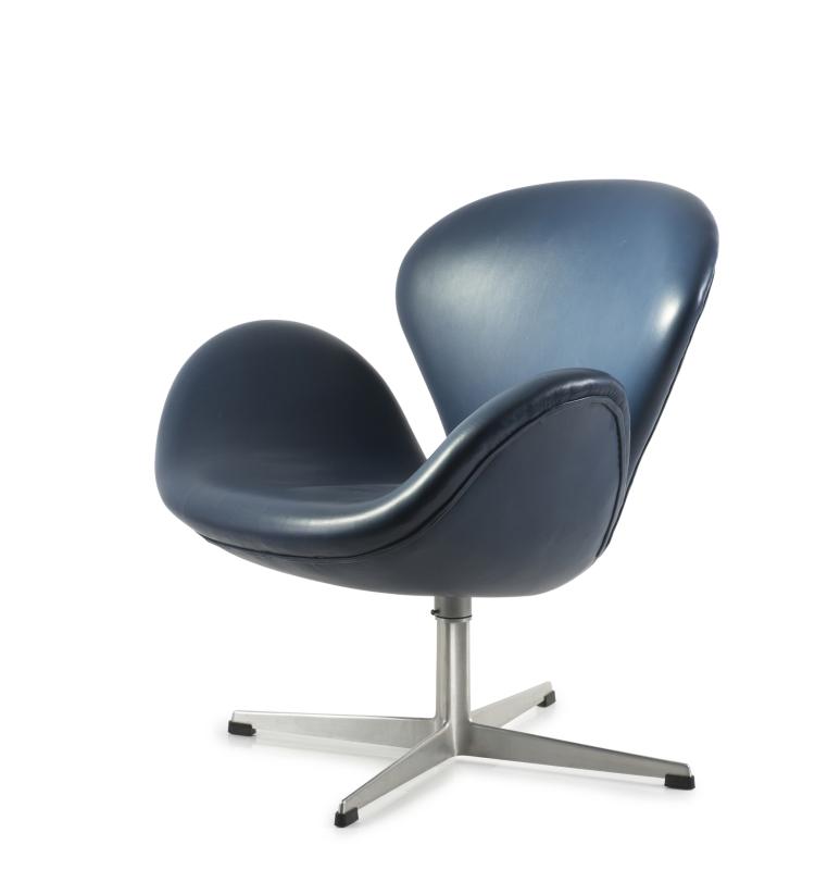 Hauptbild zu Objekt, 'Swan' chair, 1957/58, Arne Jacobsen, Hansen, Fritz, Aller&oslash;d, 125A 121