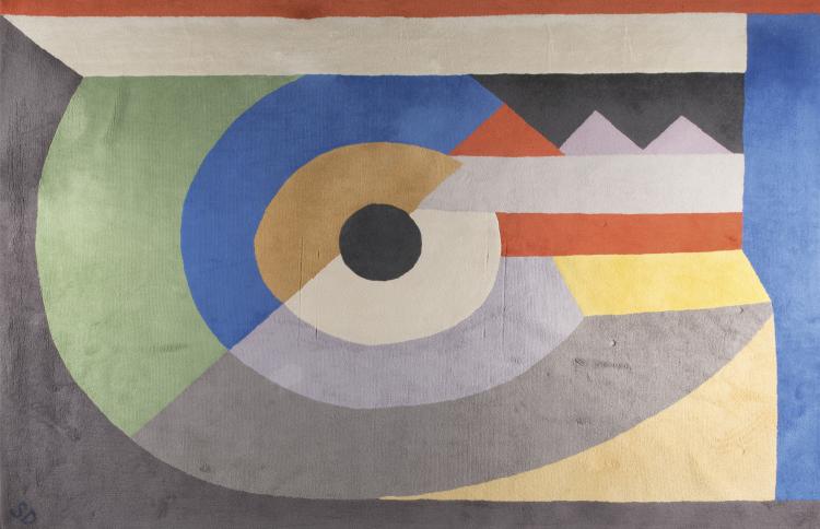 Hauptbild zu Objekt, Teppich 'Pierrot Lunaire', um 1985, Sonia Delaunay-Terk, Artcurial Editions, Paris, 124A 77