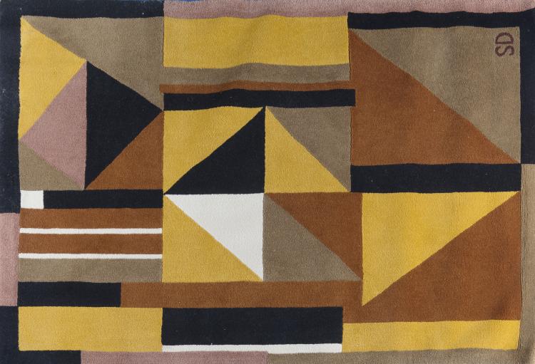 Hauptbild zu Objekt, 'Arlequin' carpet, c1985, Sonia Delaunay-Terk, Artcurial Editions, Paris, 125B 357
