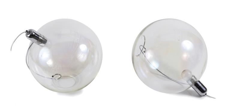 Hauptbild zu Objekt, Zwei Tischleuchten, um 1965, Lumenform, Scorz&egrave;, 125B 440