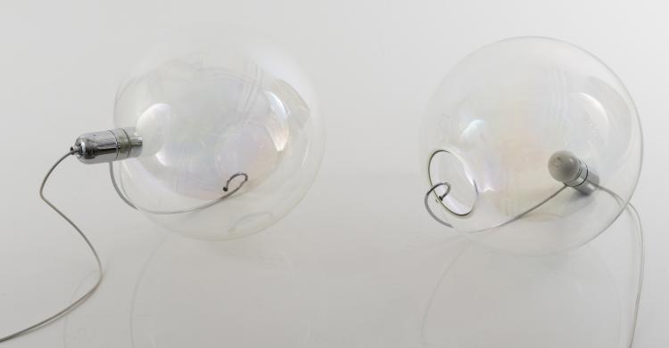 Bild 1 zu Objekt, Zwei Tischleuchten, um 1965, Lumenform, Scorz&egrave;, 125B 440