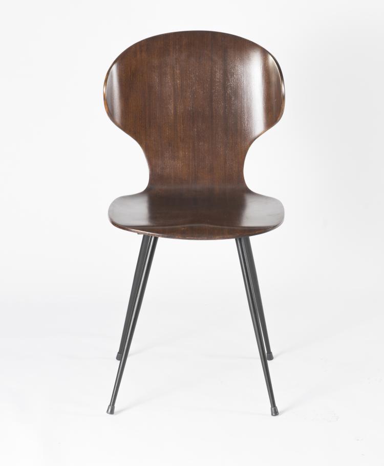 Bild 2 zu Objekt, Four chairs, c1958, Carlo Ratti, Industria Legni Curvati, Lissone, 125B 420