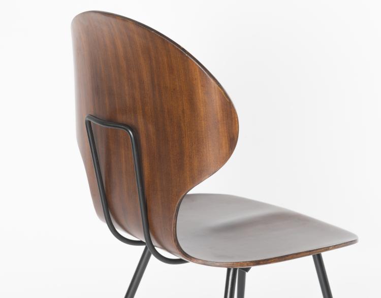 Bild 4 zu Objekt, Four chairs, c1958, Carlo Ratti, Industria Legni Curvati, Lissone, 125B 420