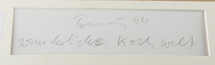 Bild 1 zu Objekt, Entwurf f&uuml;r den Buchtitel '110 Rezepte f&uuml;r G&uuml;nther F&ouml;rg', 2004, G&uuml;nther F&ouml;rg, 124B 112