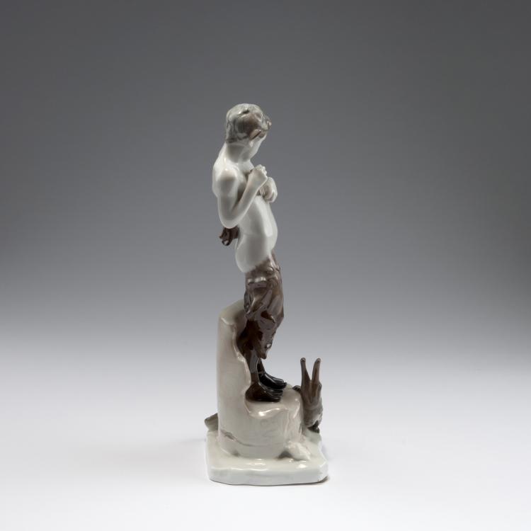 Bild 2 zu Objekt, 'Faun with crocodile', 1914, Ferdinand Liebermann, Rosenthal, Selb, 126 866
