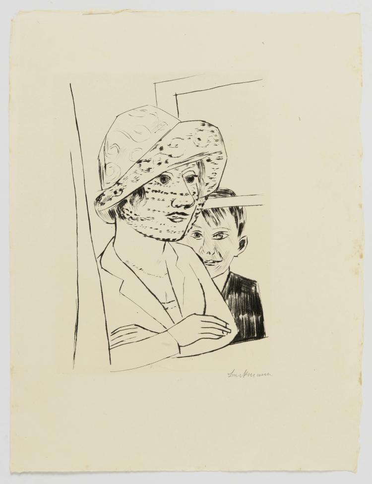 Hauptbild zu Objekt, 'Woman with Boy', 1923, Max Beckmann, 124B 2