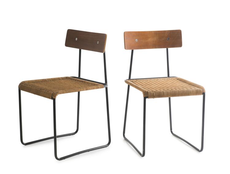 Hauptbild zu Objekt, Two '3019K' chairs, c1953, Helmut Magg, Deutsche Werkst&auml;tten, M&uuml;nchen, 125B 287