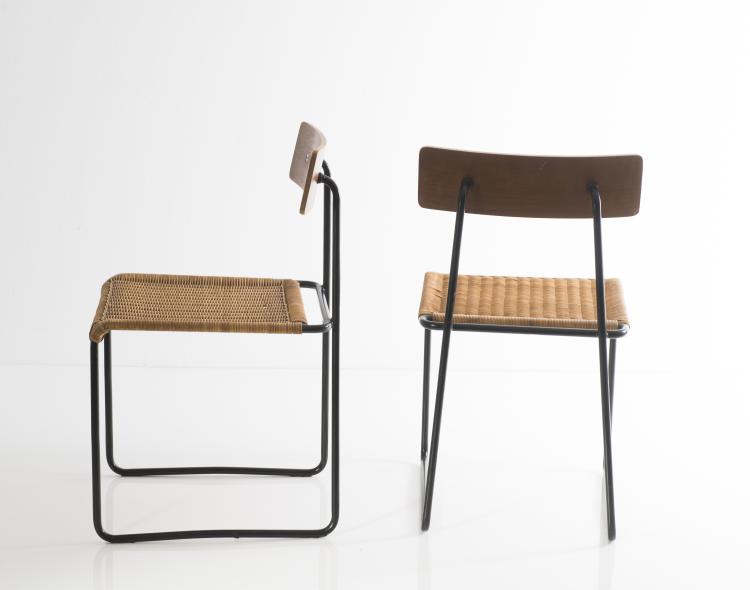 Bild 2 zu Objekt, Two '3019K' chairs, c1953, Helmut Magg, Deutsche Werkst&auml;tten, M&uuml;nchen, 125B 287