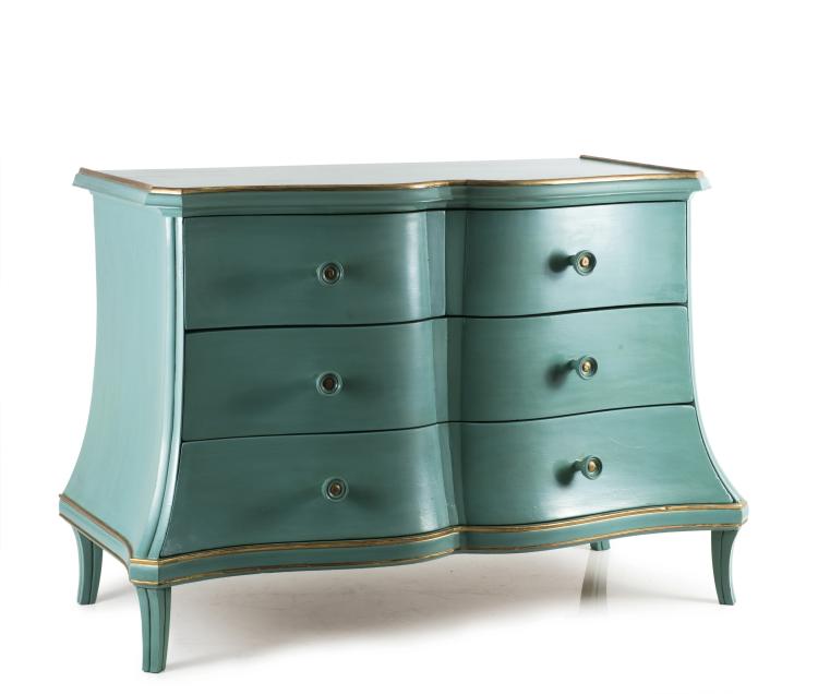 Hauptbild zu Objekt, Dresser, night table, vanity, two chairs, 1920s, Hauswalt, Heinrich M&ouml;belfabrik, Breslau, 124A 25