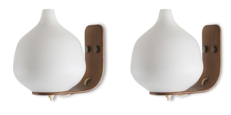 Hauptbild zu Objekt, Two sconces, c1960, Uno Kristiansson, Luxus, Vittsj&ouml;, 125B 234