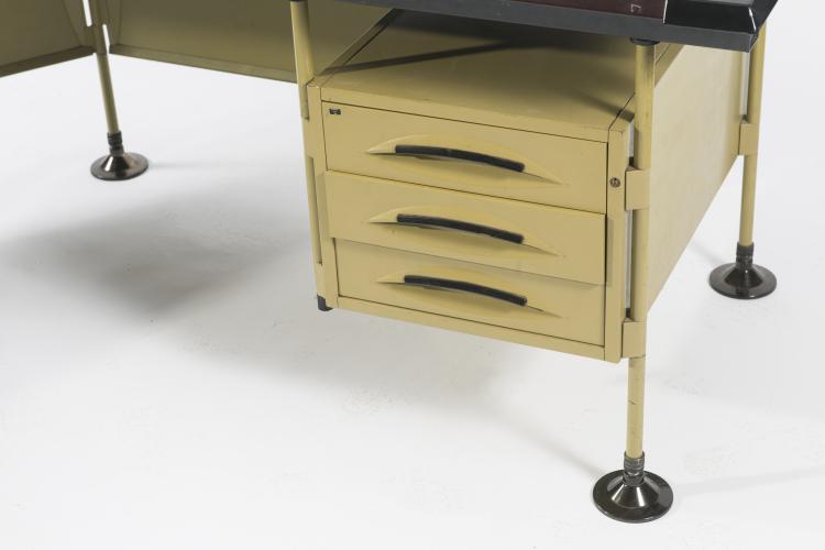 Bild 3 zu Objekt, 'Spazio' desk and container on wheels, 1959, Studio B.B.P.R., Olivetti, Ivrea, 125B 423