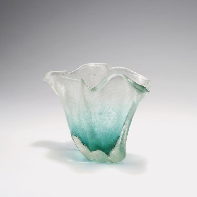 Bild 1 zu Objekt, 'Fazzoletto corroso' vase, c1948, Fulvio Bianconi, Venini & C., Murano, 125C 504