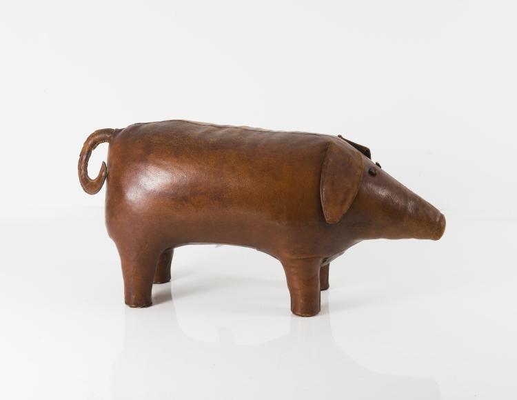 Bild 1 zu Objekt, 'Pig' stool, 1960/70s, Dimitri Omersa, Omersa & Co., Lincolnshire; Vertrieb: Abercrombie & Fitch, USA ; Svenskt Tenn, Stockholm, 127B 523