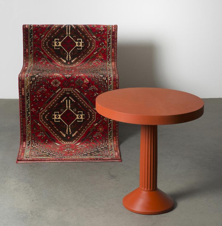 Bild 3 zu Objekt, Prototype 'Sigmund's chair and 'Red Round table' for Schellmann's 'Study' series of furniture , Sebastian Wrong, Sebastian Wrong, London; Schellmann Furniture, M&uuml;nchen, 124A 97