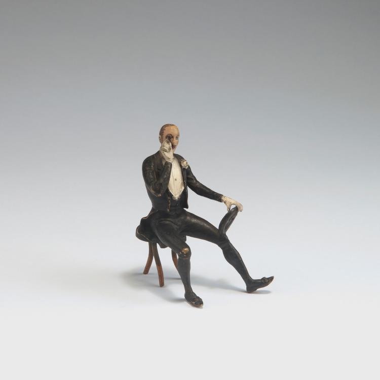 Hauptbild zu Objekt, Dandy, um 1920, Wiener Bronze, 126 490