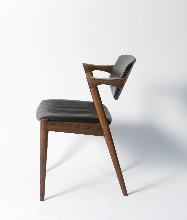 Bild 4 zu Objekt, Four '#42' chairs, 1956-57, Kai Kristiansen, Schou Andersen M&oslash;belfabrik, D&auml;nemark, 125B 220