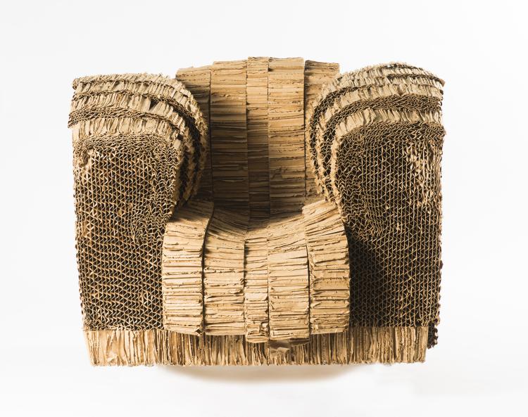 Hauptbild zu Objekt, 'Grandpa Beaver' armchair, 1980, Frank O. Gehry, Easy Edges, New York (zugeschrieben), 125B 349