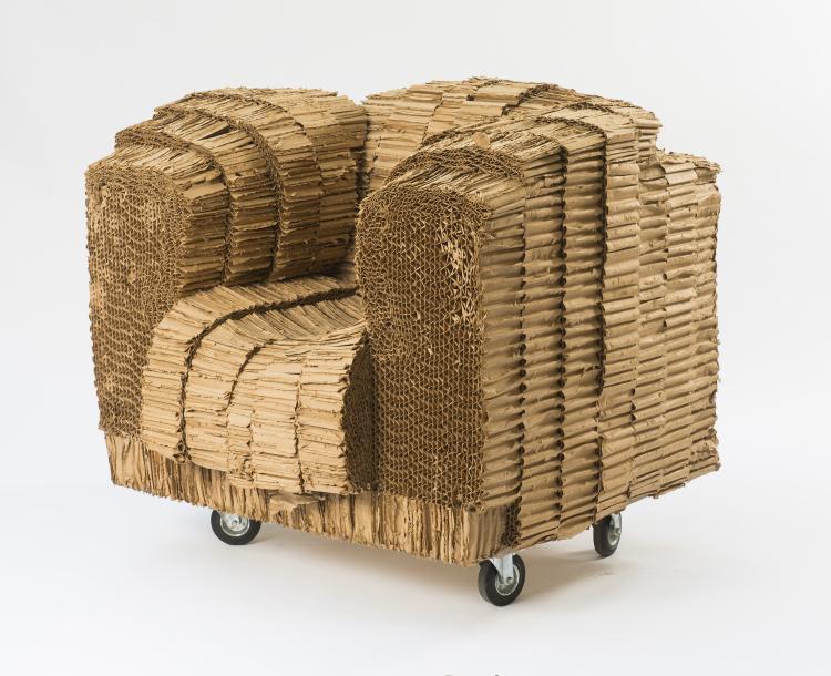 Bild 2 zu Objekt, 'Grandpa Beaver' armchair, 1980, Frank O. Gehry, Easy Edges, New York (zugeschrieben), 125B 349