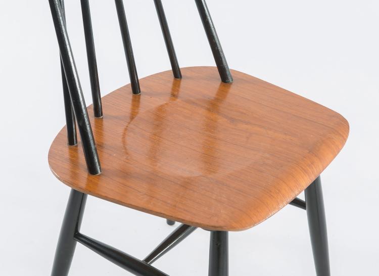 Bild 5 zu Objekt, Four chairs 'fanett', one table, c1955, Ilmari Tapiovaara, Asko Oy, Helsinki, 125B 210