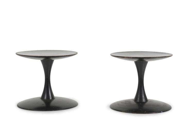 Hauptbild zu Objekt, Zwei Hocker 'Trisse Trisser', 1962, Nanna Ditzel, Kold, Poul, Savvaerk, D&auml;nemark, 125B 250